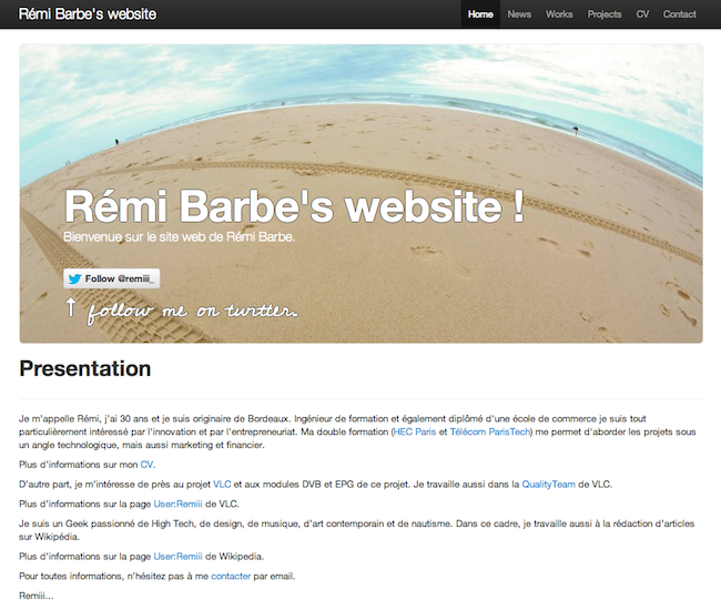 Siteweb version 2012